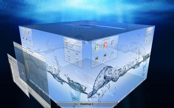 KDE 4.6.2 Desktop Cube